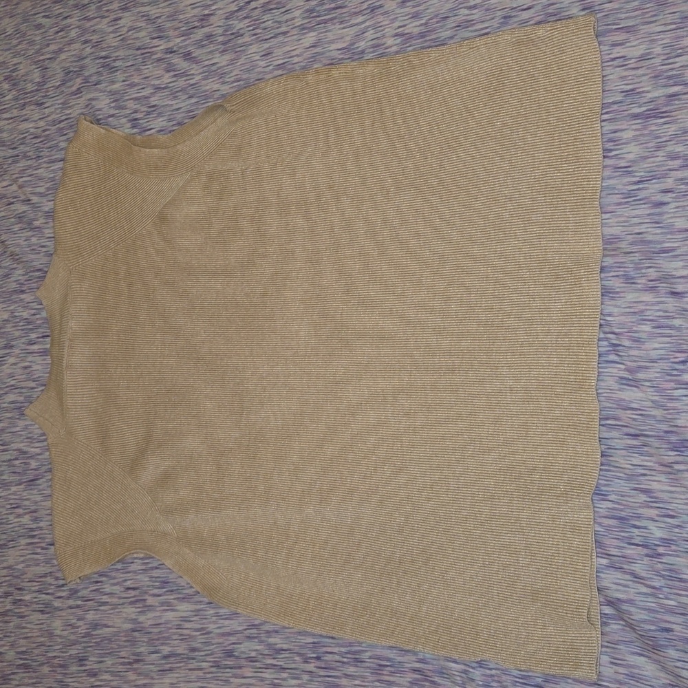 Worthington Women's Sleeveless Mock Neck Top Camel Size XL - Picture 2 of 8